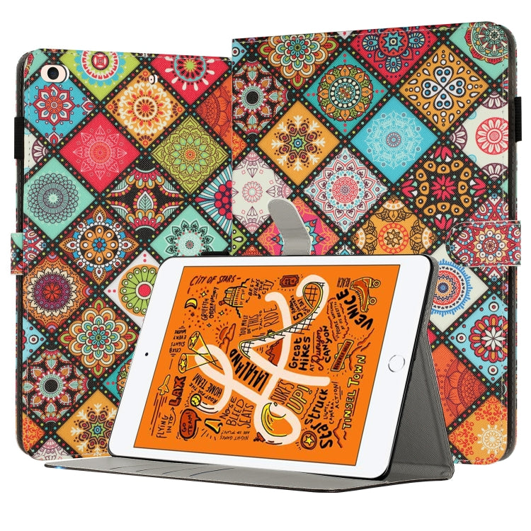 For iPad mini 5 / 4 / 3 / 2 / 1 Painted Leather Smart Tablet Case(Ethnic Style) by bashfashion
