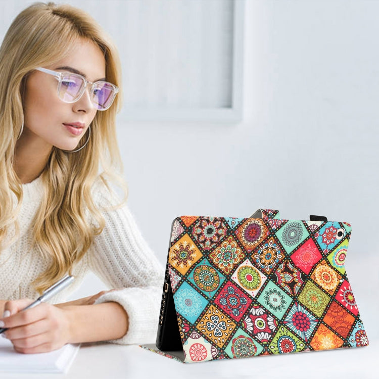 For iPad mini 5 / 4 / 3 / 2 / 1 Painted Leather Smart Tablet Case(Ethnic Style) by bashfashion