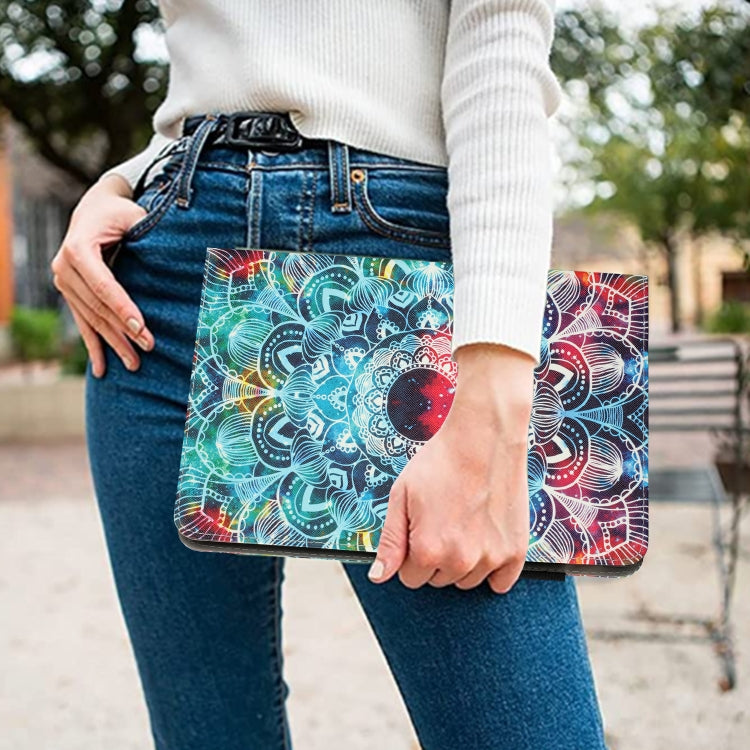 For iPad Air / Air 2 / 9.7 2017 / 2018 Painted Leather Smart Tablet Case(Mandalas) by bashfashion
