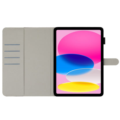 For iPad 2025 / 2022 Painted Leather Smart Tablet Case(Fluorescent Butterflies) by bashfashion