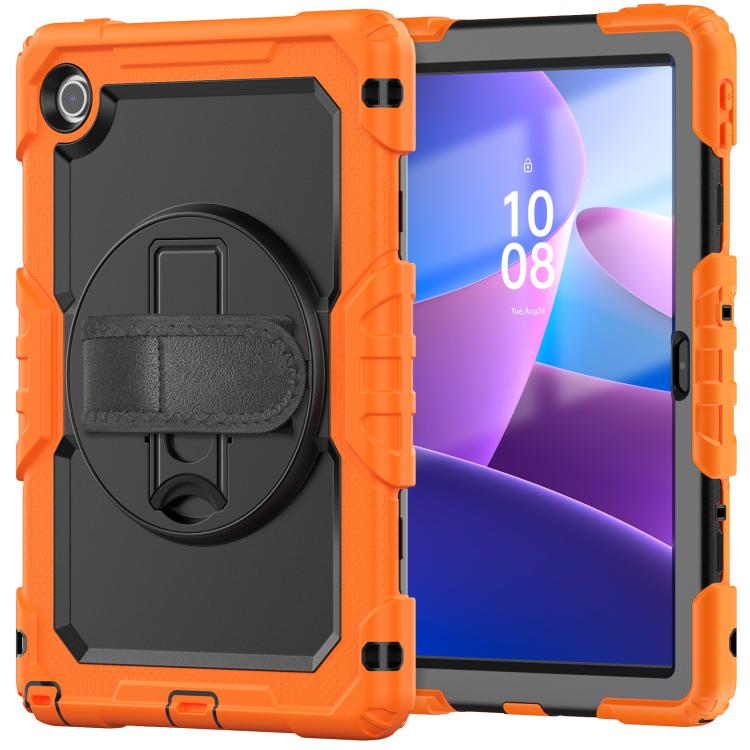For Lenovo Tab 10.1 / ZhaoYang K10c Silicone Hybrid PC Tablet Case with Shoulder Strap(Orange) by bashfashion