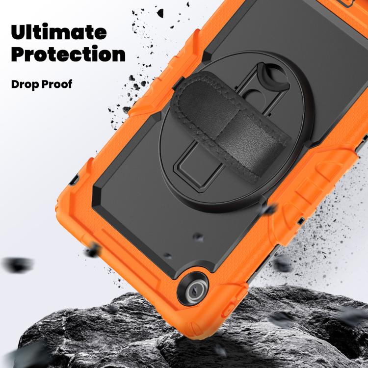 For Lenovo Tab 10.1 / ZhaoYang K10c Silicone Hybrid PC Tablet Case with Shoulder Strap(Orange) by bashfashion