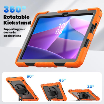 For Lenovo Tab 10.1 / ZhaoYang K10c Silicone Hybrid PC Tablet Case with Shoulder Strap(Orange) by bashfashion