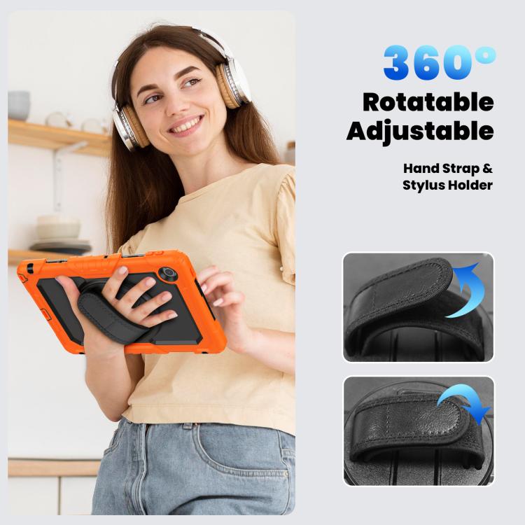 For Lenovo Tab 10.1 / ZhaoYang K10c Silicone Hybrid PC Tablet Case with Shoulder Strap(Orange) by bashfashion