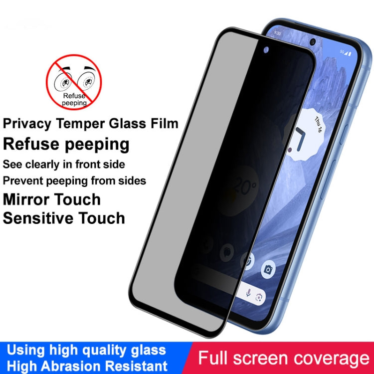 For Google Pixel 8a imak HD Full Screen Anti-spy Tempered Glass Protective Film by imak