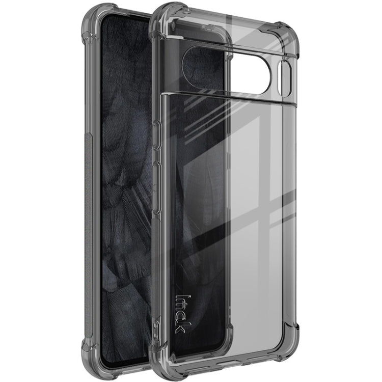 For Google Pixel 8 Pro imak Shockproof Airbag TPU Phone Case(Transparent Black) by imak