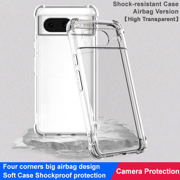 For Google Pixel 8 imak Shockproof Airbag TPU Phone Case(Transparent) by imak
