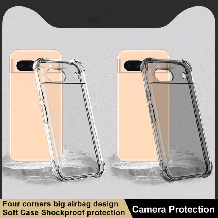 For Google Pixel 8a imak Shockproof Airbag TPU Phone Case(Transparent) by imak
