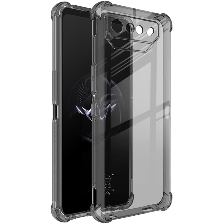 For Asus ROG Phone 7 Ultimate imak Shockproof Airbag TPU Phone Case(Transparent Black) by imak