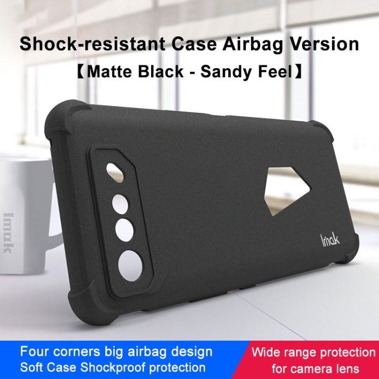 For Asus ROG Phone 7 imak Shockproof Airbag TPU Phone Case(Matte Black) by imak