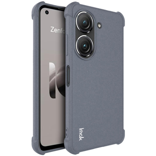 For Asus Zenfone 10 5G imak Shockproof Airbag TPU Phone Case(Matte Grey) by imak