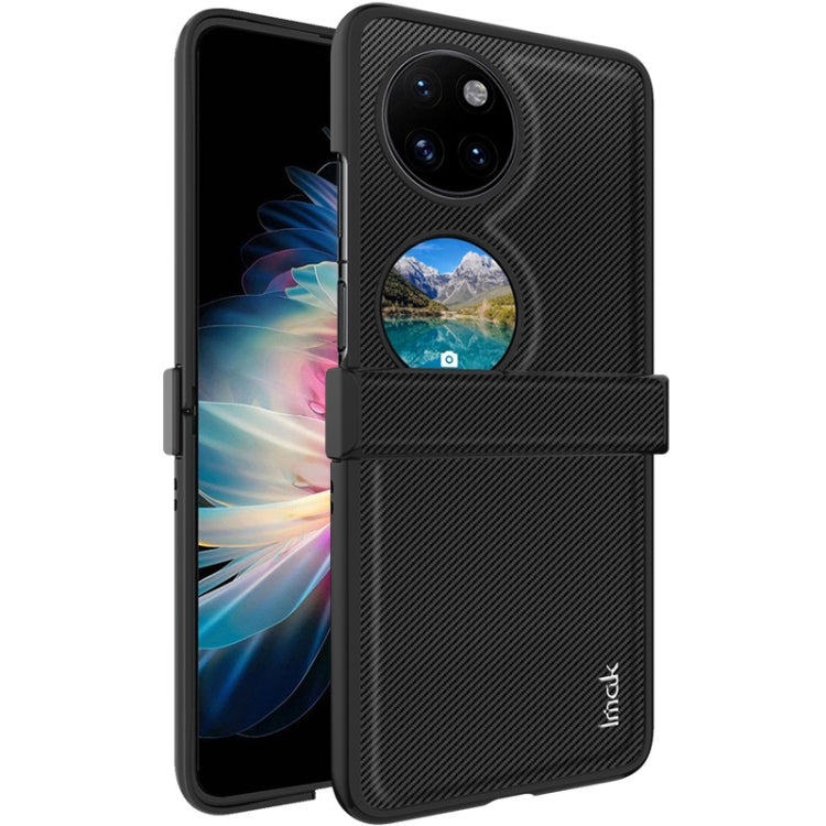 For Huawei Pocket 2 imak Ruiyi Series Carbon Fiber PU + PC Phone Case by imak