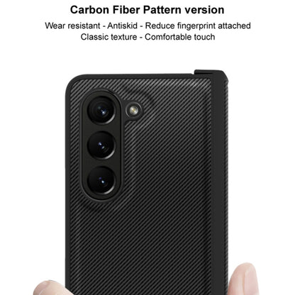For Samsung Galaxy Z Fold5 imak Ruiyi Series Carbon Fiber PU + PC Phone Case by imak