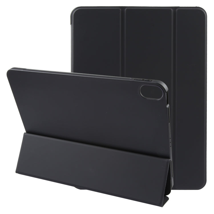 For iPad 10.9 2022 / Air 5 / Air 4 GEBEI 3-folding Holder Shockproof Flip Leather Tablet Case(Black) by GEBEI