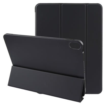 For iPad 10.9 2022 / Air 5 / Air 4 GEBEI 3-folding Holder Shockproof Flip Leather Tablet Case(Black) by GEBEI