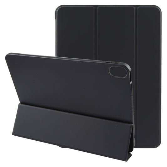 For iPad 10.9 2022 / Air 5 / Air 4 GEBEI 3-folding Holder Shockproof Flip Leather Tablet Case(Black) by GEBEI