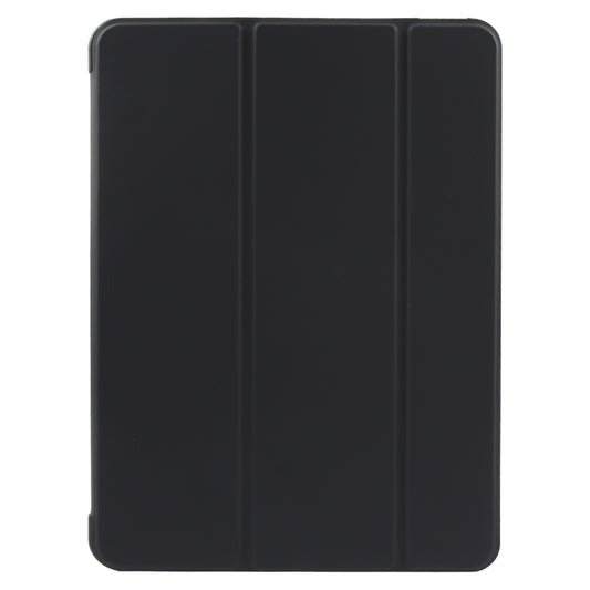 For iPad 10.9 2022 / Air 5 / Air 4 GEBEI 3-folding Holder Shockproof Flip Leather Tablet Case(Black) by GEBEI