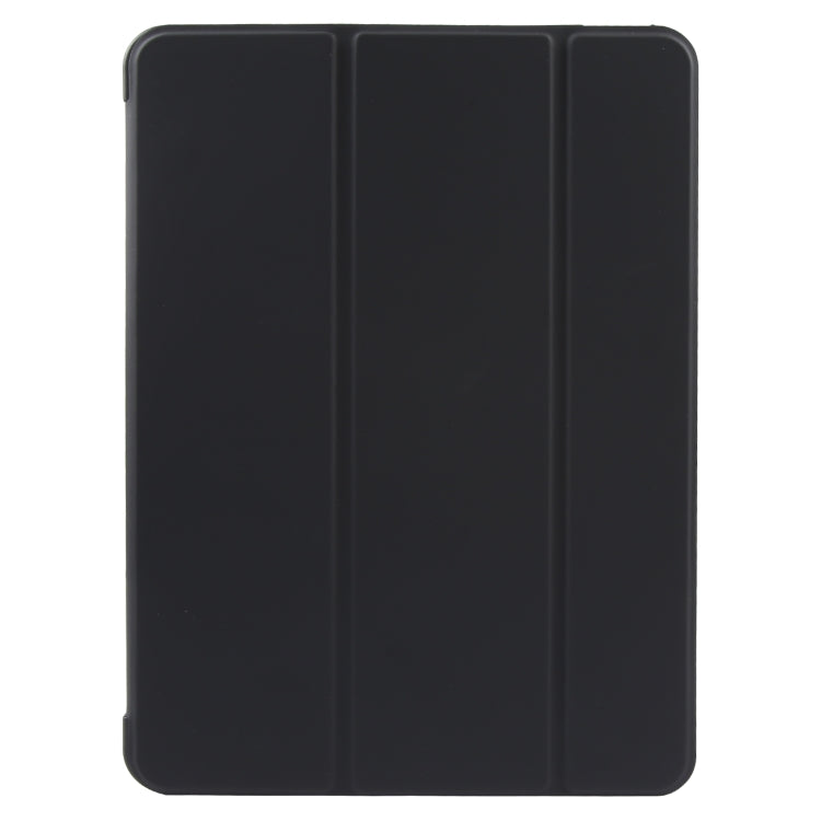 For iPad 10.9 2022 / Air 5 / Air 4 GEBEI 3-folding Holder Shockproof Flip Leather Tablet Case(Black) by GEBEI