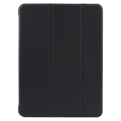 For iPad 10.9 2022 / Air 5 / Air 4 GEBEI 3-folding Holder Shockproof Flip Leather Tablet Case(Black) by GEBEI