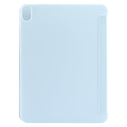 For iPad 10.9 2022 / Air 5 / Air 4 GEBEI 3-folding Holder Shockproof Flip Leather Tablet Case(Sky Blue) by GEBEI