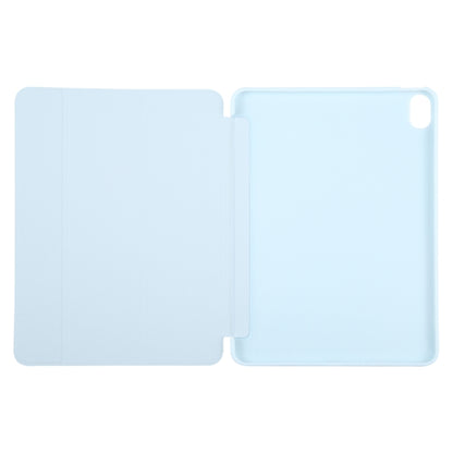 For iPad 10.9 2022 / Air 5 / Air 4 GEBEI 3-folding Holder Shockproof Flip Leather Tablet Case(Sky Blue) by GEBEI