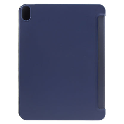 For iPad 10.9 2022 / Air 5 / Air 4 GEBEI 3-folding Holder Shockproof Flip Leather Tablet Case(Dark Blue) by GEBEI