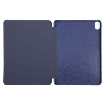 For iPad 10.9 2022 / Air 5 / Air 4 GEBEI 3-folding Holder Shockproof Flip Leather Tablet Case(Dark Blue) by GEBEI