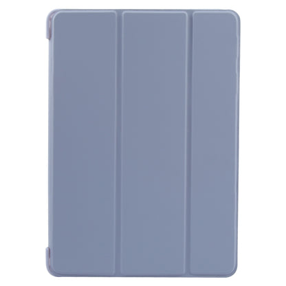 For iPad 9.7 2018 & 2017 / Air / Air2 GEBEI 3-folding Holder Shockproof Flip Leather Tablet Case(Light Purple) by GEBEI