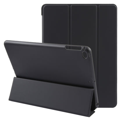 For iPad 9.7 2018 & 2017 / Air / Air2 GEBEI 3-folding Holder Shockproof Flip Leather Tablet Case(Black) by GEBEI
