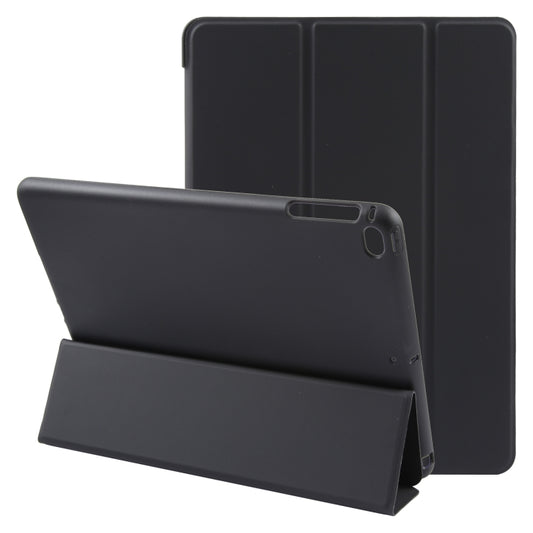 For iPad 9.7 2018 & 2017 / Air / Air2 GEBEI 3-folding Holder Shockproof Flip Leather Tablet Case(Black) by GEBEI
