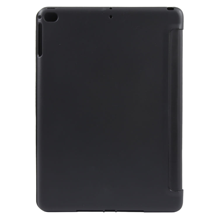 For iPad 9.7 2018 & 2017 / Air / Air2 GEBEI 3-folding Holder Shockproof Flip Leather Tablet Case(Black) by GEBEI