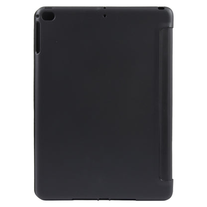 For iPad 9.7 2018 & 2017 / Air / Air2 GEBEI 3-folding Holder Shockproof Flip Leather Tablet Case(Black) by GEBEI