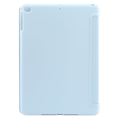 For iPad 9.7 2018 & 2017 / Air / Air2 GEBEI 3-folding Holder Shockproof Flip Leather Tablet Case(Sky Blue) by GEBEI