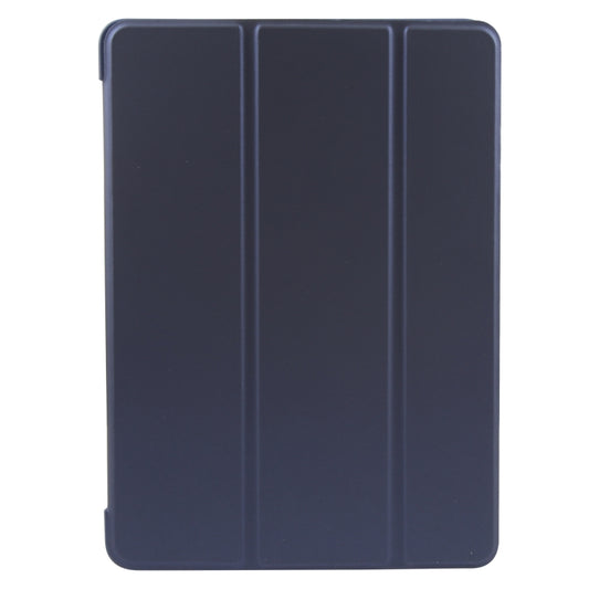 For iPad 9.7 2018 & 2017 / Air / Air2 GEBEI 3-folding Holder Shockproof Flip Leather Tablet Case(Dark Blue) by GEBEI