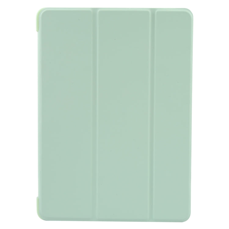 For iPad 9.7 2018 & 2017 / Air / Air2 GEBEI 3-folding Holder Shockproof Flip Leather Tablet Case(Green) by GEBEI
