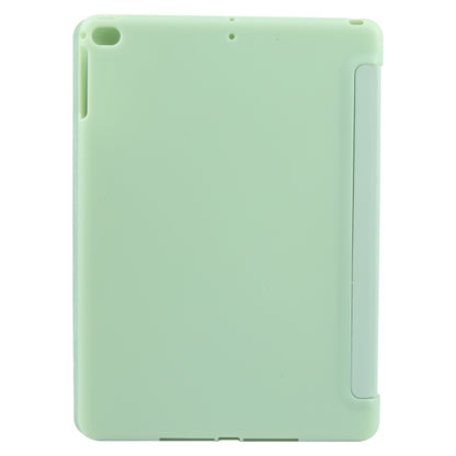 For iPad 9.7 2018 & 2017 / Air / Air2 GEBEI 3-folding Holder Shockproof Flip Leather Tablet Case(Green) by GEBEI