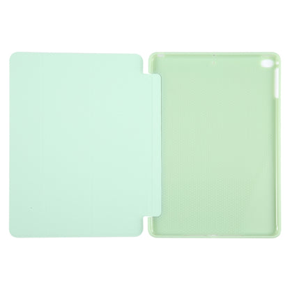 For iPad 9.7 2018 & 2017 / Air / Air2 GEBEI 3-folding Holder Shockproof Flip Leather Tablet Case(Green) by GEBEI