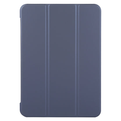 For iPad Air 11 2025 / 2024 GEBEI 3-folding Holder Shockproof Flip Leather Tablet Case(Dark Blue) by GEBEI