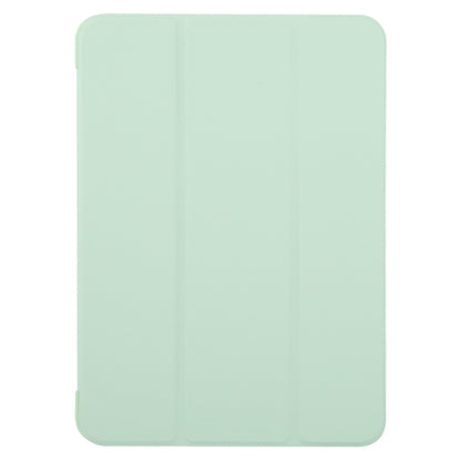For iPad Air 11 2025 / 2024 GEBEI 3-folding Holder Shockproof Flip Leather Tablet Case(Green) by GEBEI