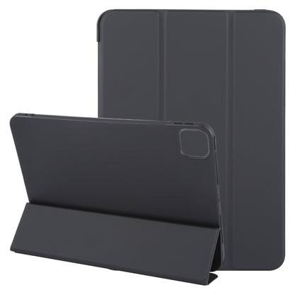 For iPad Air 13 2025 / 2024 GEBEI 3-folding Holder Shockproof Flip Leather Tablet Case(Black) by GEBEI