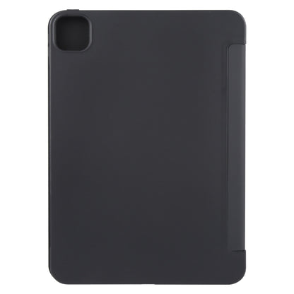 For iPad Air 13 2025 / 2024 GEBEI 3-folding Holder Shockproof Flip Leather Tablet Case(Black) by GEBEI
