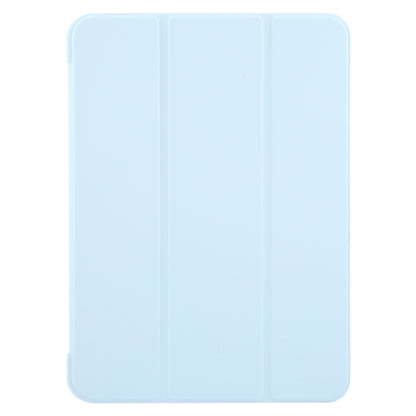 For iPad Pro 13 2025 / 2024 GEBEI 3-folding Holder Shockproof Flip Leather Tablet Case(Sky Blue) by GEBEI