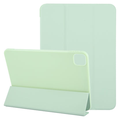 For iPad Pro 13 2025 / 2024 GEBEI 3-folding Holder Shockproof Flip Leather Tablet Case(Green) by GEBEI