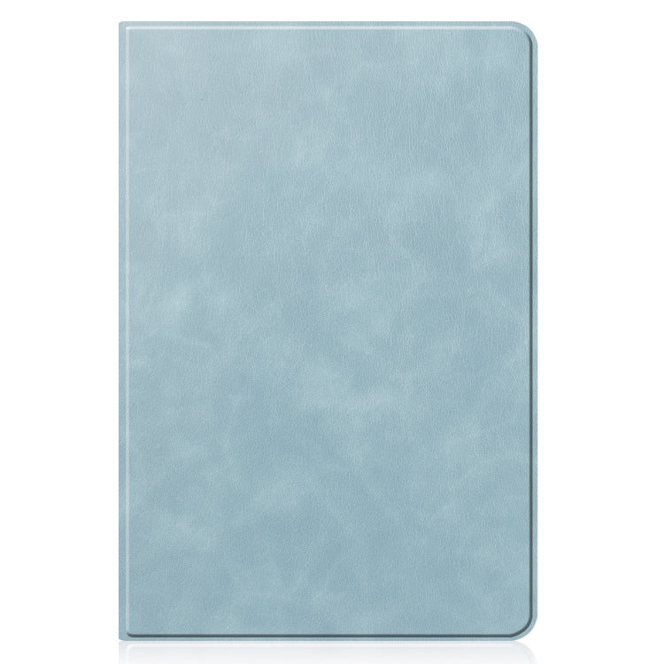 For Samsung Galaxy Tab S6 Lite P610 / P615 Cowhide Texture TPU Tablet Horizontal Flip Leather Case with Holder & Sleep / Wake-Up Function & Pen Slot(Sky Blue) by bashfashion