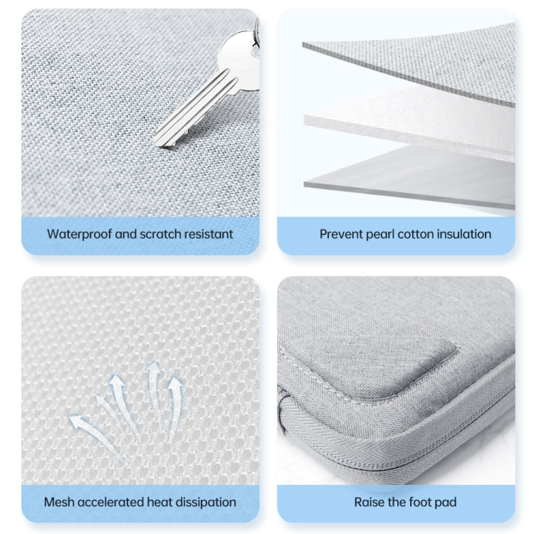 14 inch Oxford Fabric Portable Laptop Handbag(Dark Blue) by bashfashion