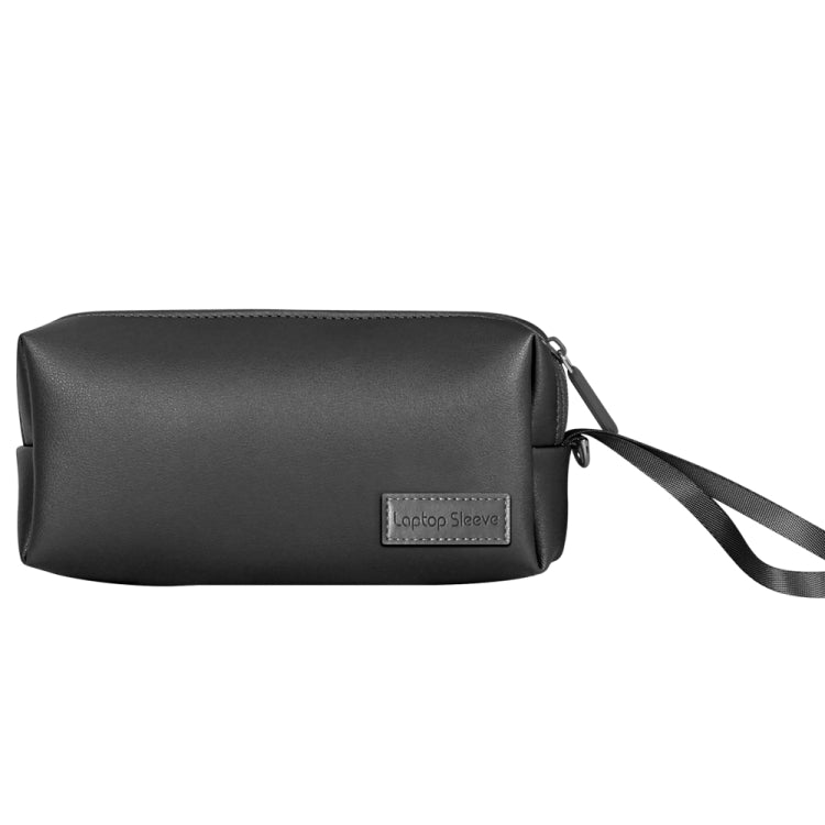 Waterproof PU Leather Laptop Accessory Bag(Black) by bashfashion