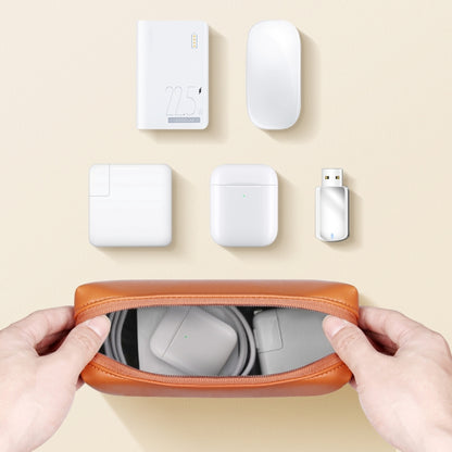 Waterproof PU Leather Laptop Accessory Bag(Black) by bashfashion