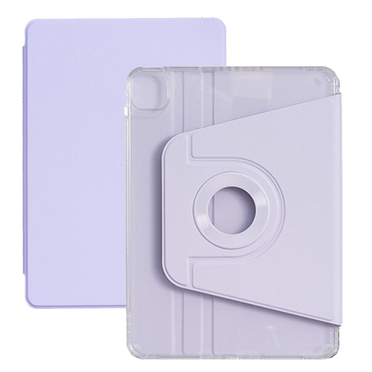 For iPad Pro 12.9 2022 / 2021 / 2020 Magnetic Split Leather Smart Tablet Case(Purple) by bashfashion