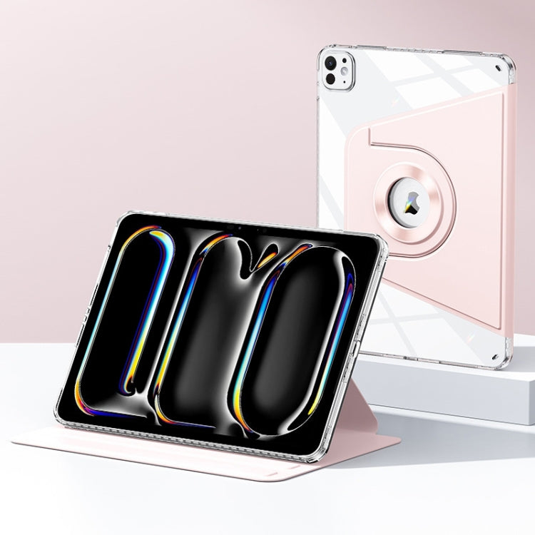 For iPad Pro 11 2025 / 2024 Magnetic Split Leather Smart Tablet Case(Pink) by bashfashion