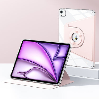 For iPad Air 13 2025 / 2024 Magnetic Split Leather Smart Tablet Case(Pink) by bashfashion